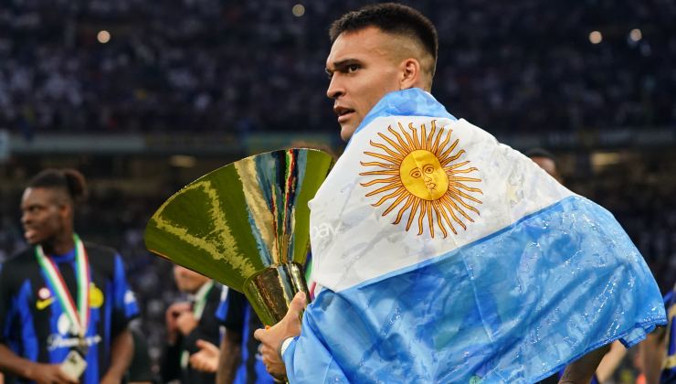 Lautaro ricorda la vittoria dello scudetto 