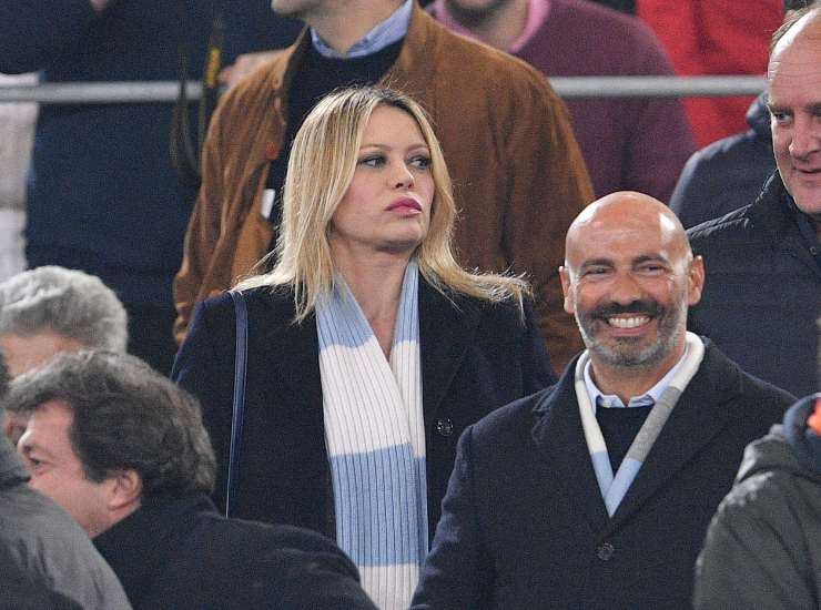 Anna Falchi allo stadio per la sua Lazio - Lapresse - Faziosi