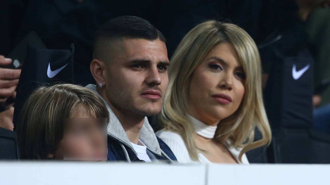 Wanda Nara e Mauro Icardi a San Siro - Lapresse - Faziosi